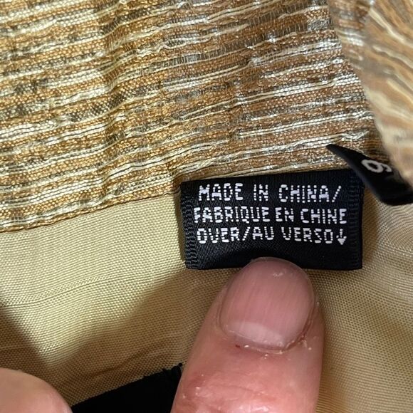 Dana Buchman Gold Silk/Wool Blend 3/4 Length Jacket Sz 6 - Picture 4 of 8